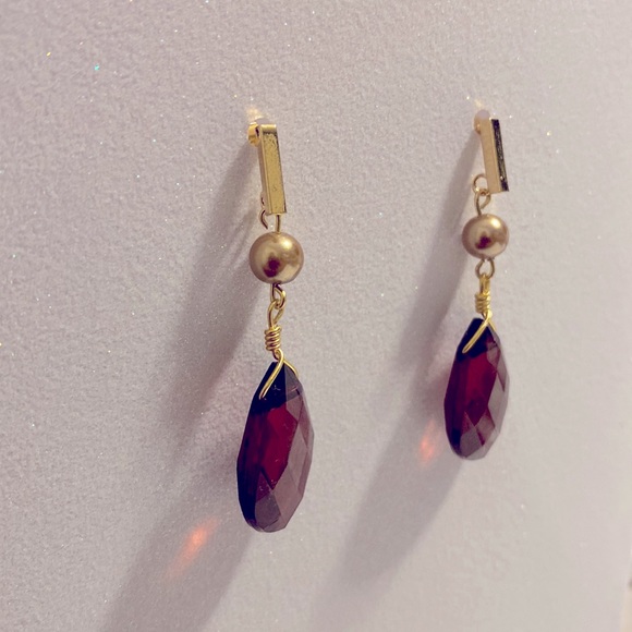 Amber Lights Teardrop Earrings - Picture 3 of 3